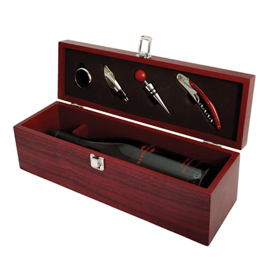 True Fabrications Cherry Single Bottle Accessory Gift Set