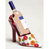 Floral Splash Resin High Heel Shoe Bottle Holder