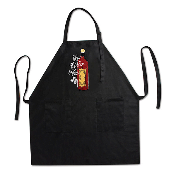 La Dolce Vita Black Bistro Apron