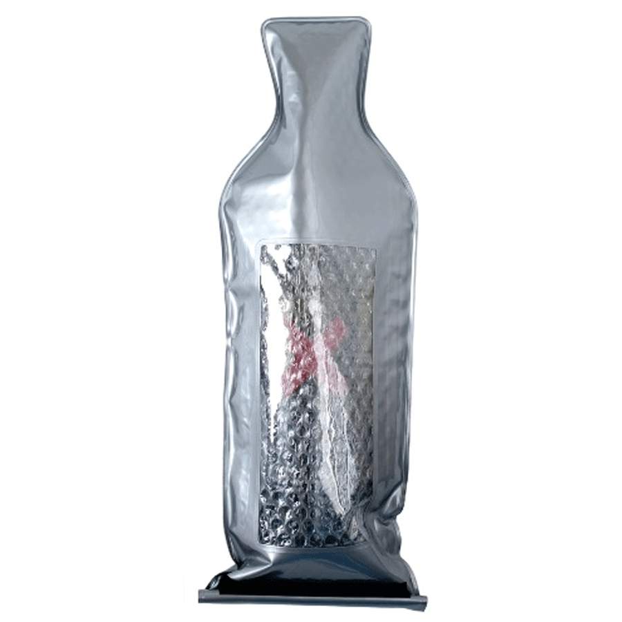 Wine Safeguard Reusable Bottle Protector, Silver (Heavy Duty)