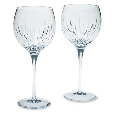 Reed & Barton Soho Crystal Balloon Wine Glasses (Set of 2)