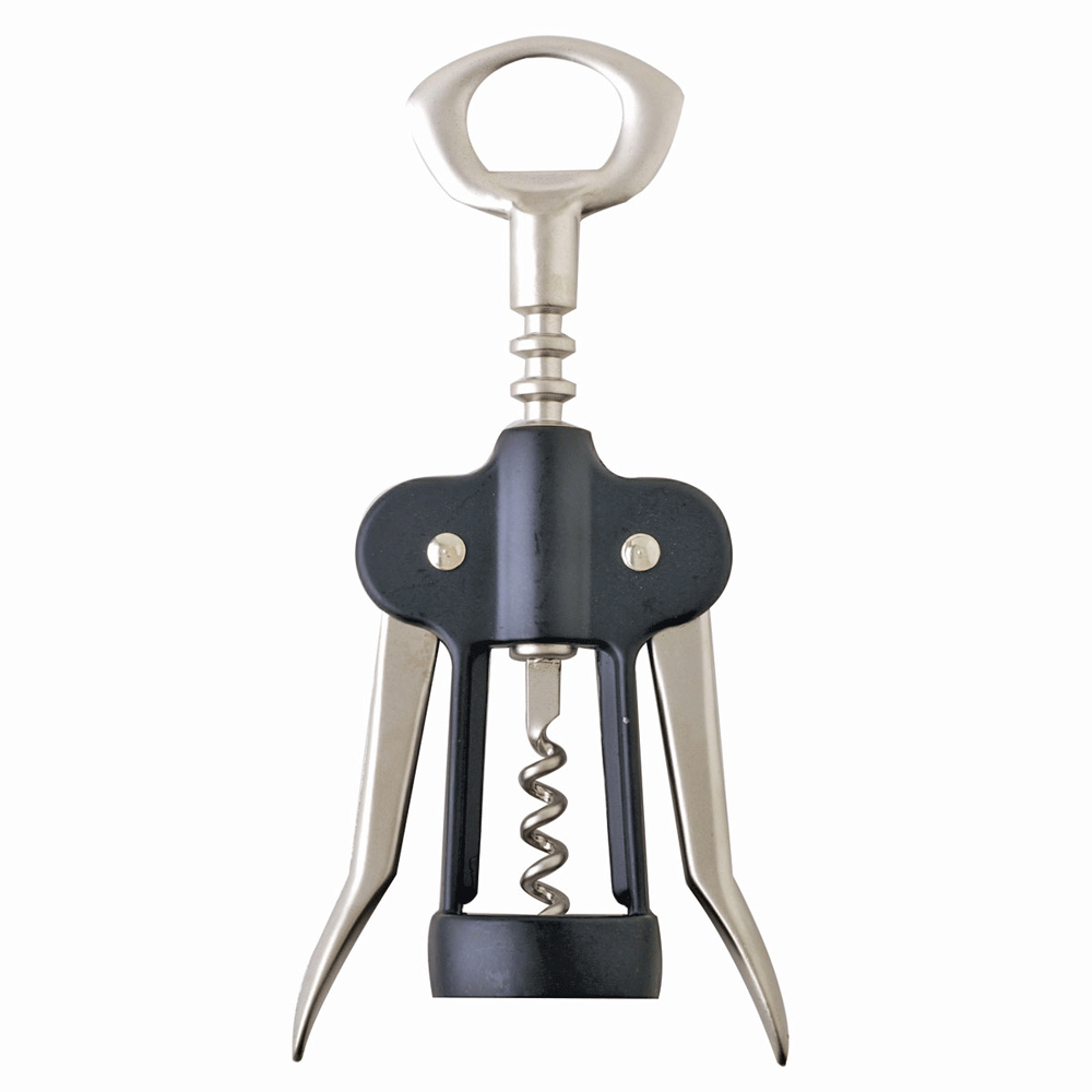 Black Deluxe Wing Corkscrew