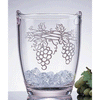 Acrylic Wine Bucket with Grape Cluster Design