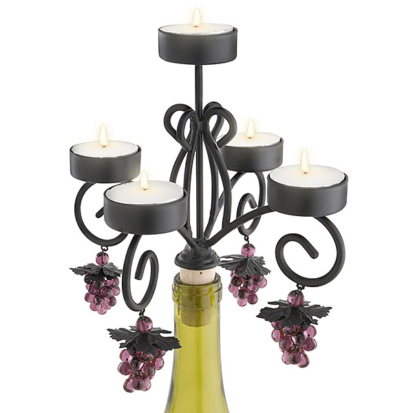 Bordeaux Wine Bottle Candleabra