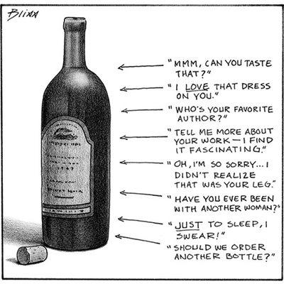 The New Yorker Wine Bottle - Set of 10