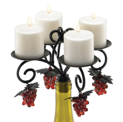 Wine Country Wine Bottle Candleabra