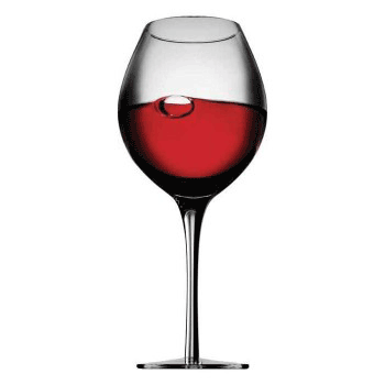 Metrokane Houdini Burgundy Wine Glasses (Set of 4)
