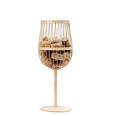 Bamboo Wine Glass Cork Holder