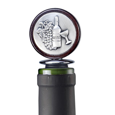 Pewter Wine Bottle Medallion Wine Bottle Stoppers