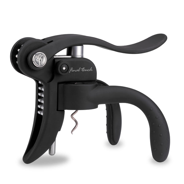 Final Touch Lightning Lever Corkscrew Black Winestuff