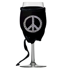 Woozie Bling Peace Sign