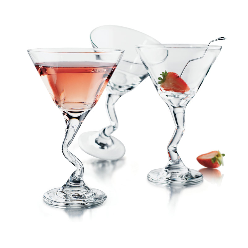 Libbey Swerve Martini Glassware 6.5oz (Set of 4)